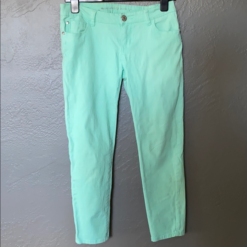 Pastel green pants juniors